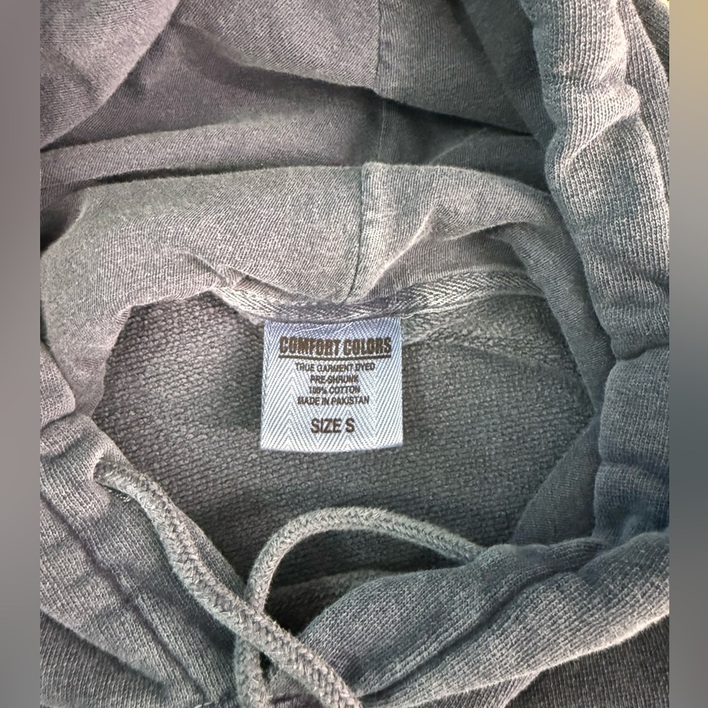 Women’s blue Salty Dog Cafe “weathered-look” front logo hoodie size small - Picture 2 of 5